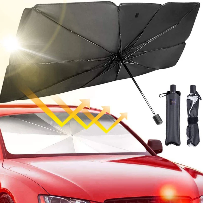 

Car Windshield Sunshade Umbrella Type Sun Shade for Car Window Summer Sun Protection Heat Insulation Cloth for Car Front Shading