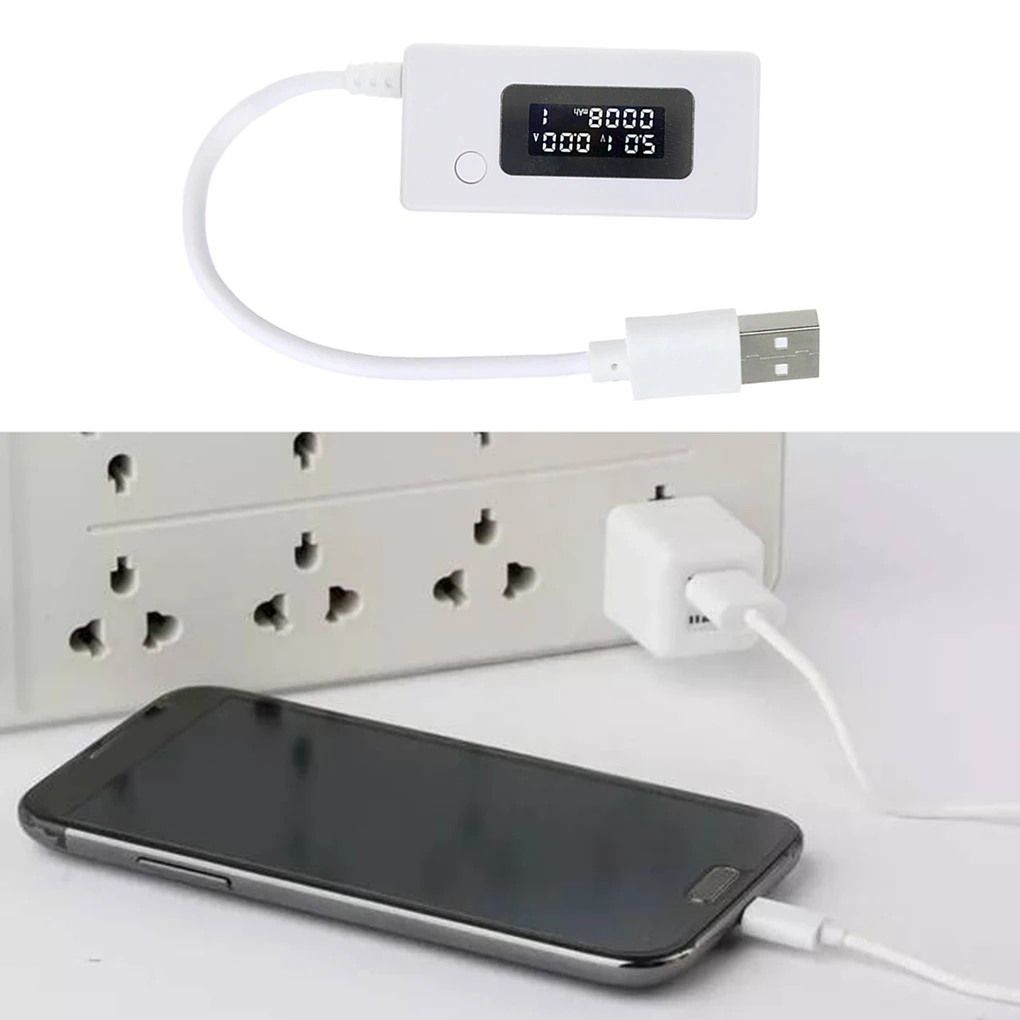 

LCD Display USB Detector Voltmeter Ammeter Mobile Power Capacity Tester Voltage Current Meter