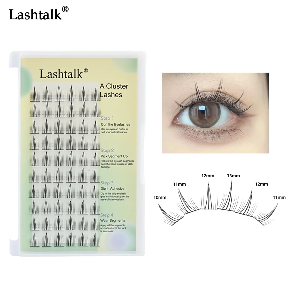 

Lashtalk Segment Airy A Cluster False Eyelash Extensions DIY 10Rows 3D Curl Natural Soft Beauty Makeup Tool Fairy From Nagaraku