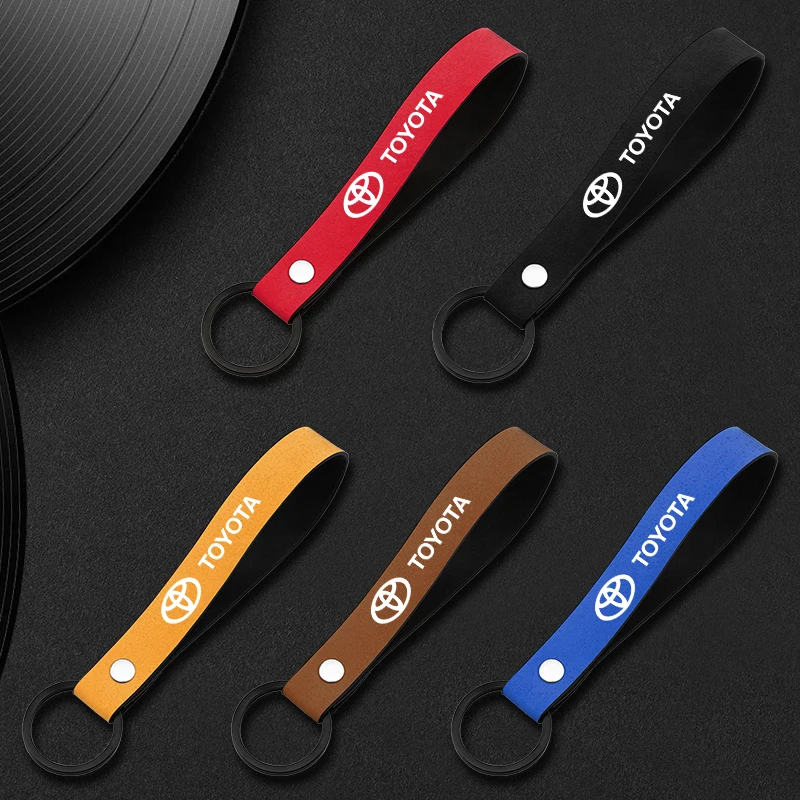 Новый замшевый брелок для стайлинга автомобиля отличный подарок Toyota c-hr Prado rav4 Yaris