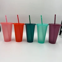 500710ml creative water bottle new sequin glitter decorative straw cups plastic multi specification comfort water cup