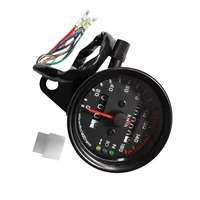 new universal motorcycle speedometer odometer gauge dual speed meter with lcd indicator vintage modification accessory