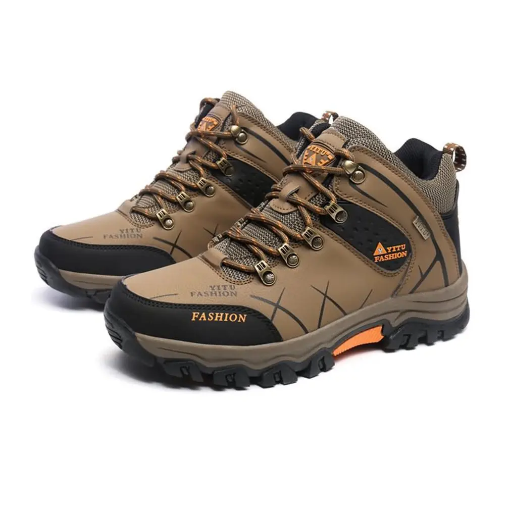 

YT585188 Outdoor Lace-up High-top Hiking Boots Sport Men's Shoes For Camping Climbing Mountain Non-slip Breathable Shoes