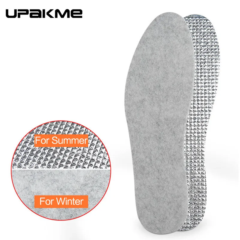 

Two sides For Winter Summe Unisex Comfortable Insoles Insert Sport Shoe Pad Breathable Keep warm Free Size Cushion for Men Women