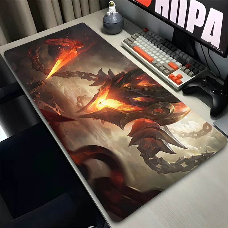 Игровой Коврик Для Мыши XL Нескользящий Резиновый 100x50 См League Of Legends VelKoz3)