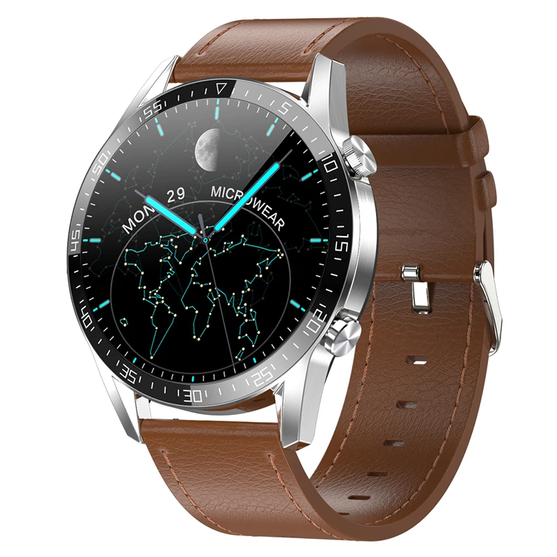 

For Huawei Xiaomi Android Apple Phone Smart Watch Android Men 2021 360*360 ECG PPG Smartwatch Men Answer Call IP68 Waterproof
