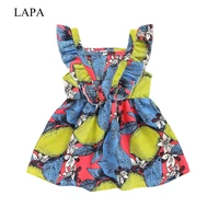 lapa baby girls floral colorful sleeveless tank dress kids cute casual sundress clothes