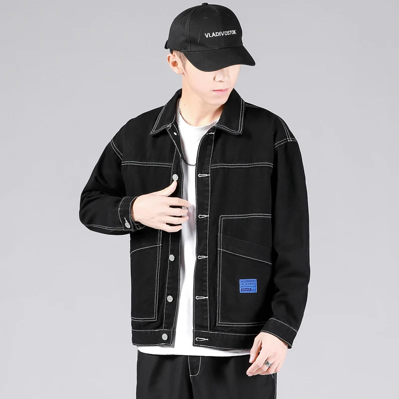 Мужская куртка-бомбер Новинка весна-осень 2022 джинсовая куртка в Корейском стиле