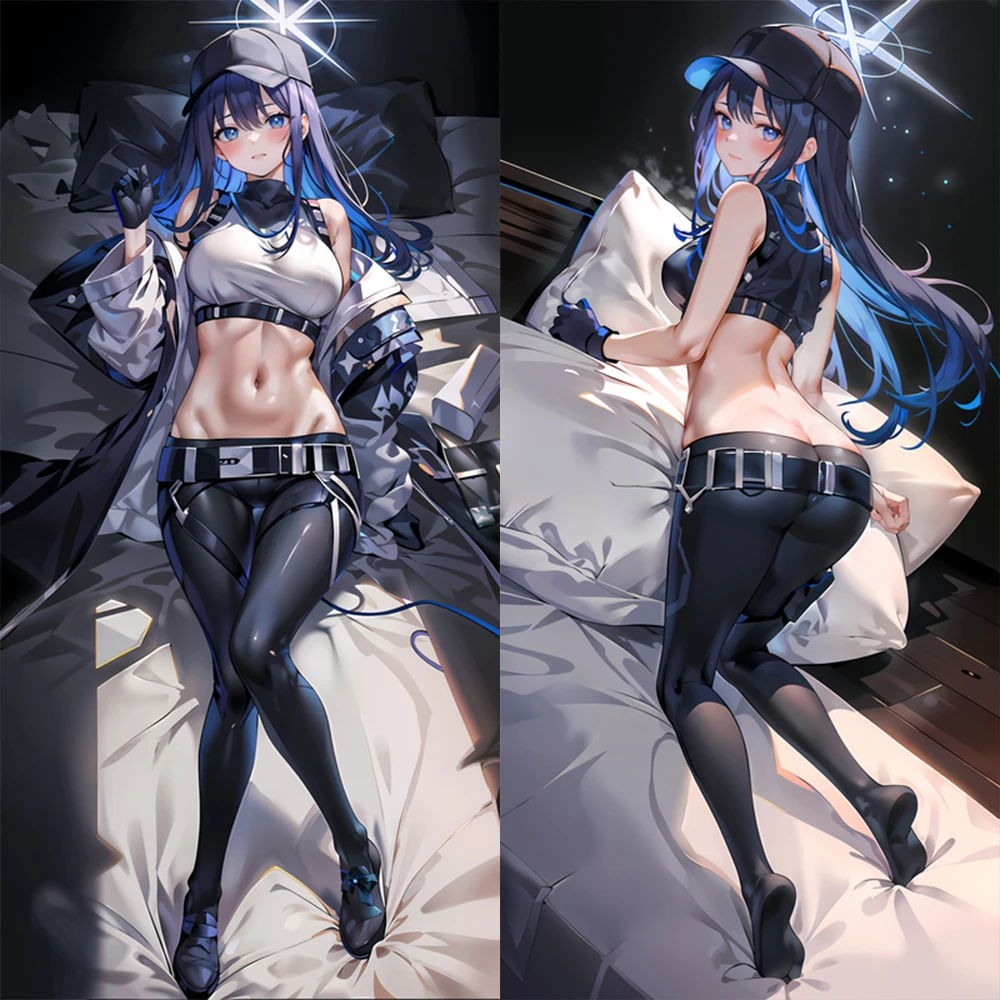 Новинка 2025 чехол для подушки в стиле аниме декор постельного белья синий архив