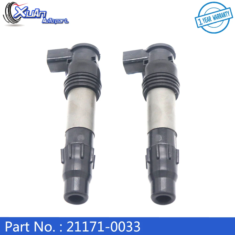 

XUAN 2 шт. 21171-0033 катушка зажигания подходит для Kawasaki Ninja 650 1000 Versys-X 300 650 211710033
