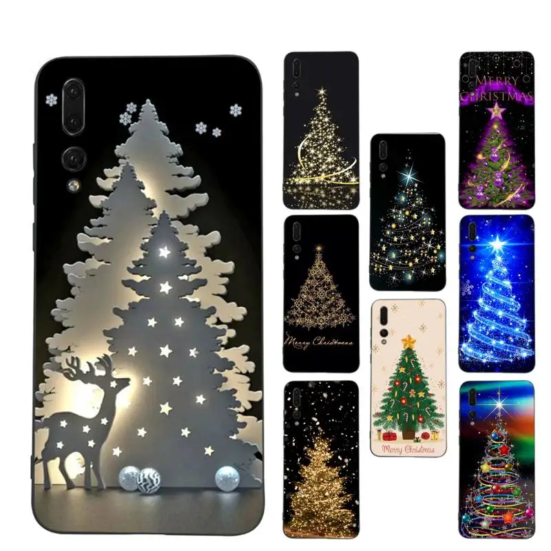 

Merry Christmas Tree Deer Phone Case for Huawei P30 40 20 10 8 9 lite pro plus Psmart2019