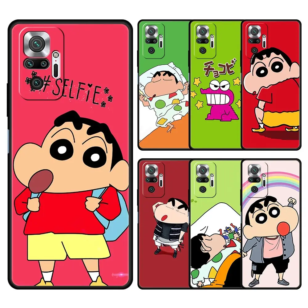 

Crayon Shin-chan Anime Phone Case For Xiaomi Redmi Note 11 10 9 8 Pro 11S 10S 9S 7 8T 9T 9A 8A 9C K40 Gaming 11T 5G Soft Cover