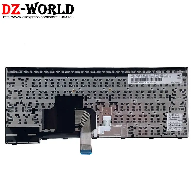 Клавиатура KR Корейская для ноутбука Lenovo Thinkpad E450 E450c E455 E460 E465 E470 E470C E475 04X6133 04X6173 04X6213