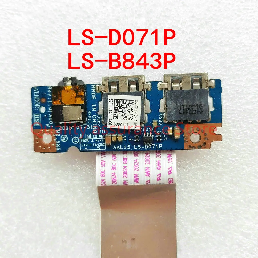 LS-D071P LS-B843P USB-плата и аудиоразъем для DELL 15 5558 5555 5559 5551 P51F AAL15 CN-010R81
