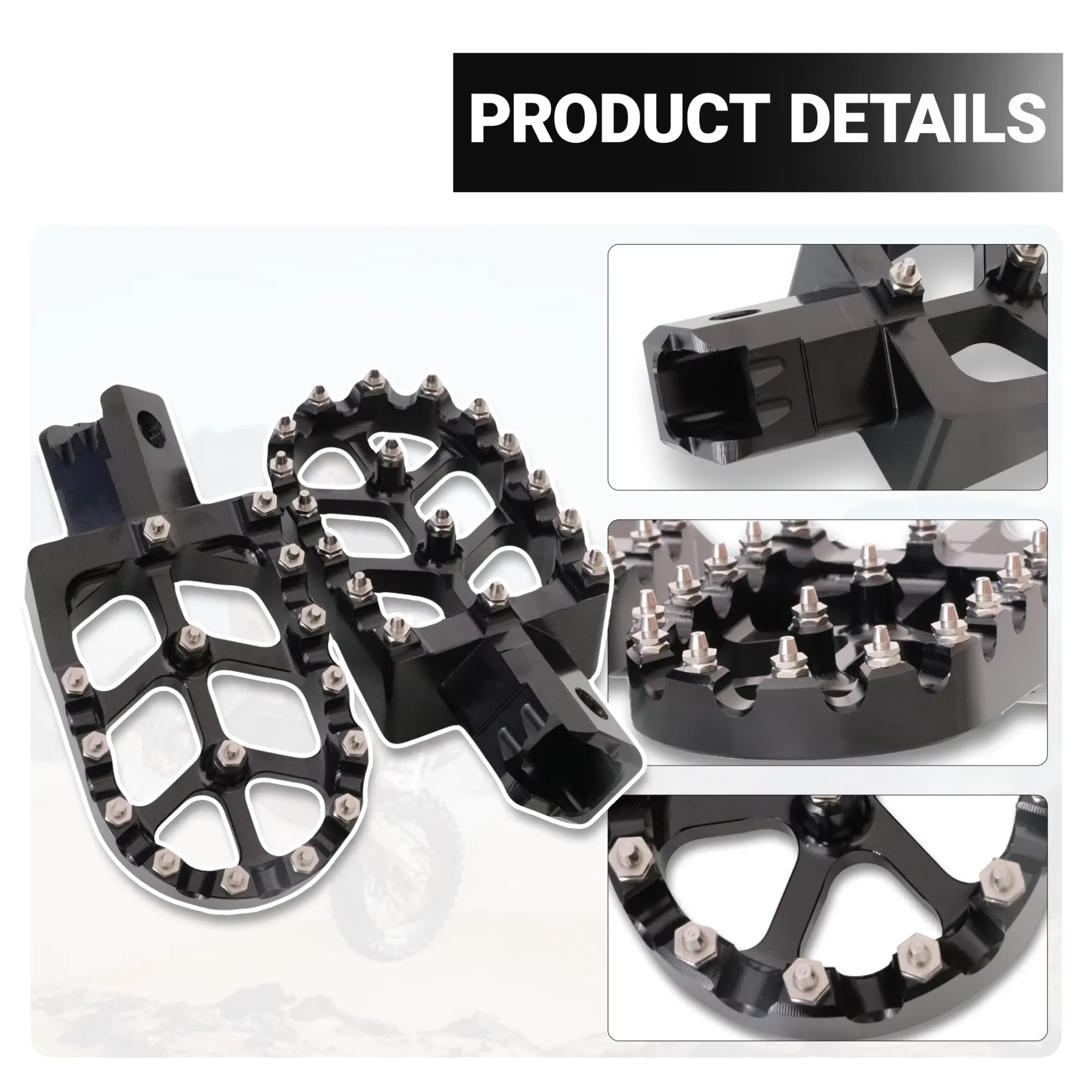 Фото Мотоциклетные подножки CNC универсальные для HONDA CRF XR 50 70 110 M2R SDG DHZ SSR KAYO Pit Bike, цветные подножки для модификации мотоцикла. №3