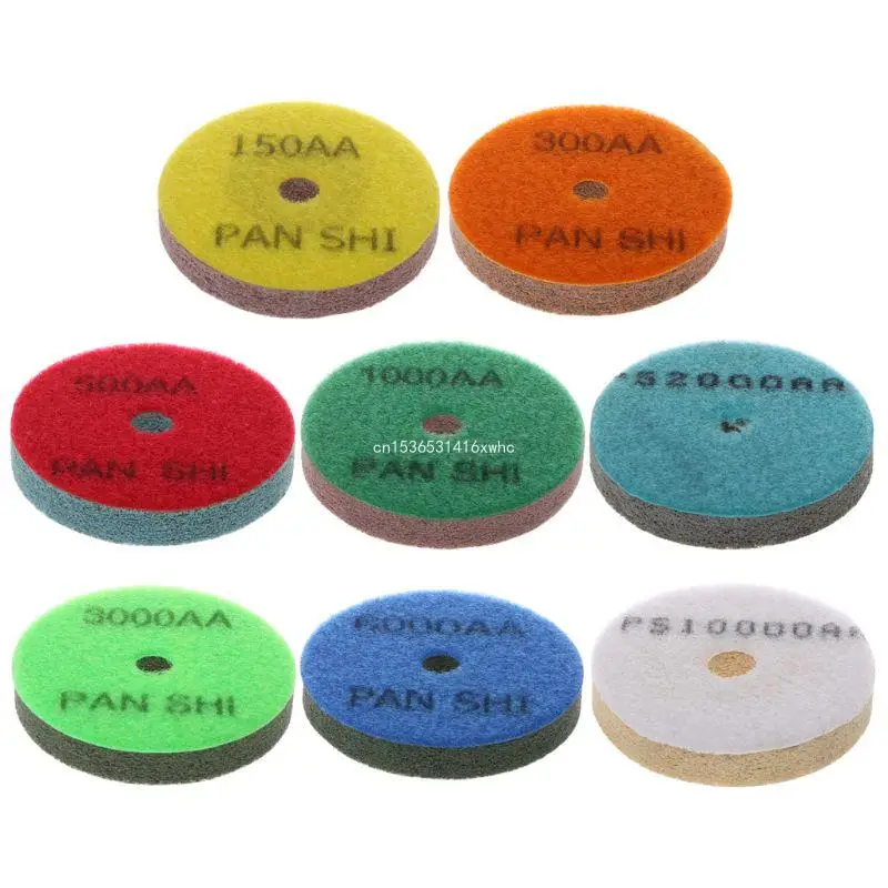 

Dropship 3" Diamond Marble Polishing Pad Sponge Grinding Concrete Floor Abrasive