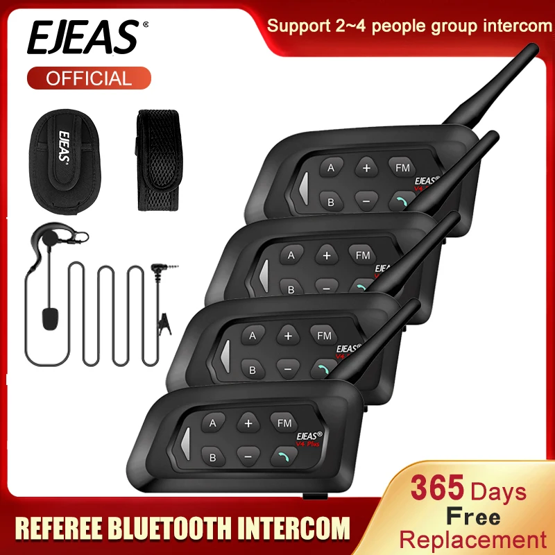 2 шт. гарнитура для судьи Bluetooth 2-4 группа |