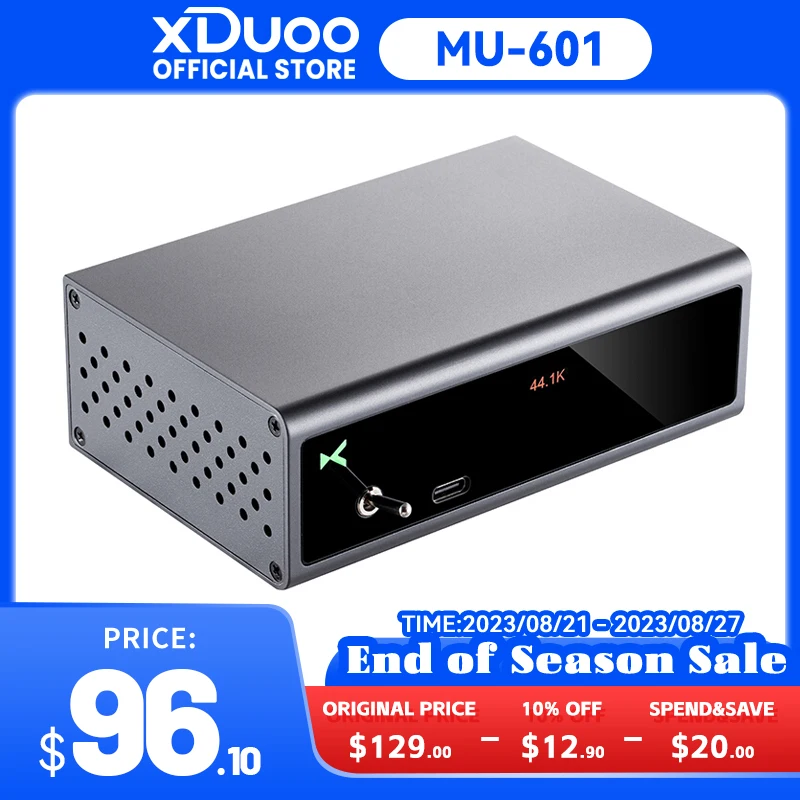 XDUOO MU-601 DAC USB ES9018K2M PCM384kHz DSD256 Hi-Res MU601 декодер
