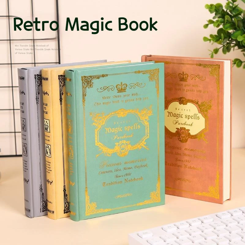 

Creative Retro Magic Book A5 Notebook Thickened Hard-surface Note-taking And Writing European-style College Style Notebooks
