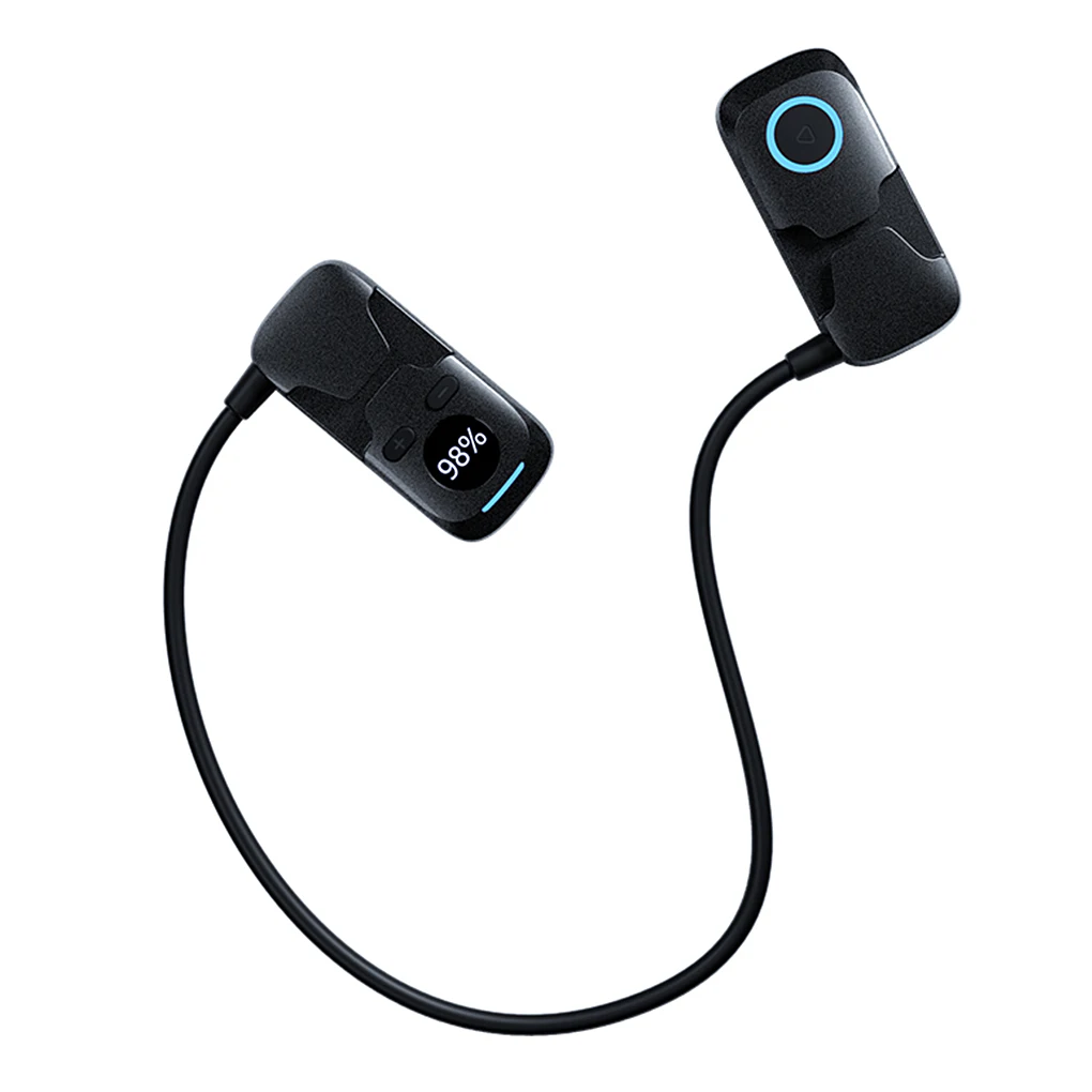 

Bone Conduction Earphones Bluetooth-compatible Headset Rechargeable Headphone Battery Display Hands-free Earpiece