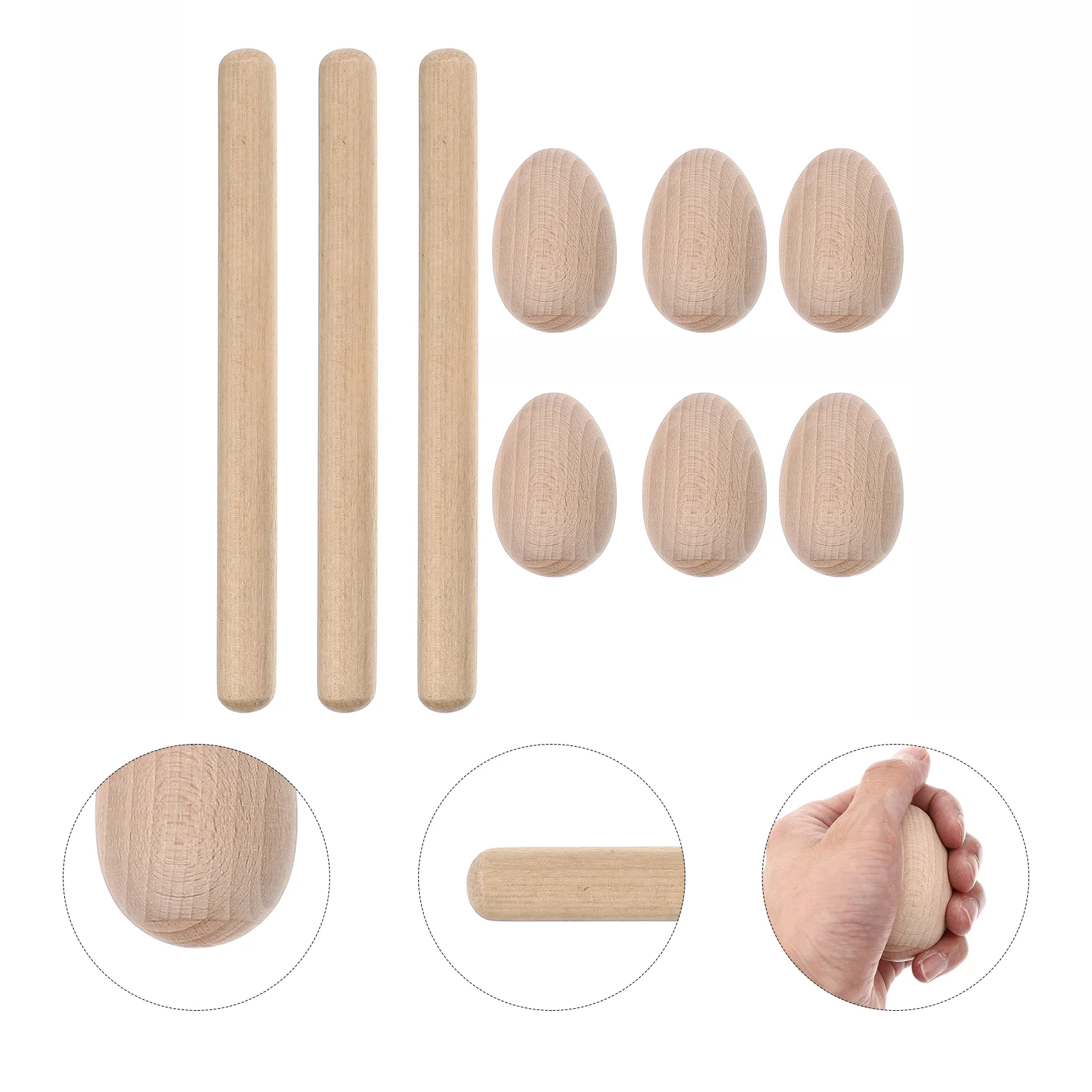 

Rhythm Sticks Musical Stick Woodenpercussion Instrument Kids Rods Toddleraccessories