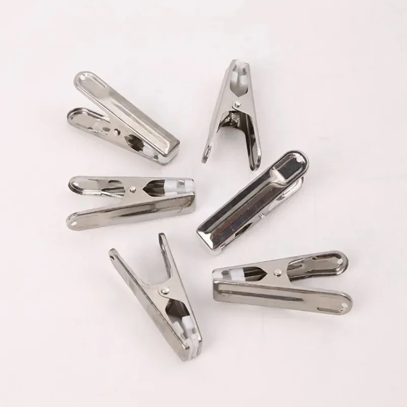 

Clips Stainless Plastic Clamps Steel 10pcs Clip Clothespin With Household Multipurpose Sealing Clothing Clothing Sheet Clips