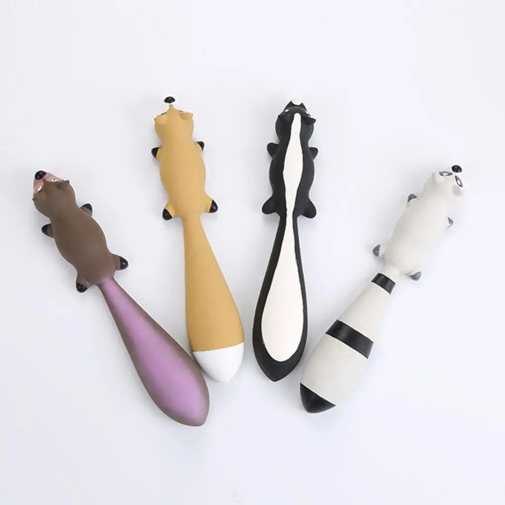 

Cute Squeaky Chew Toy Toy Pet Dog Puppy Fox Shape Latex Doll Bite-resistant Play Chew Toy