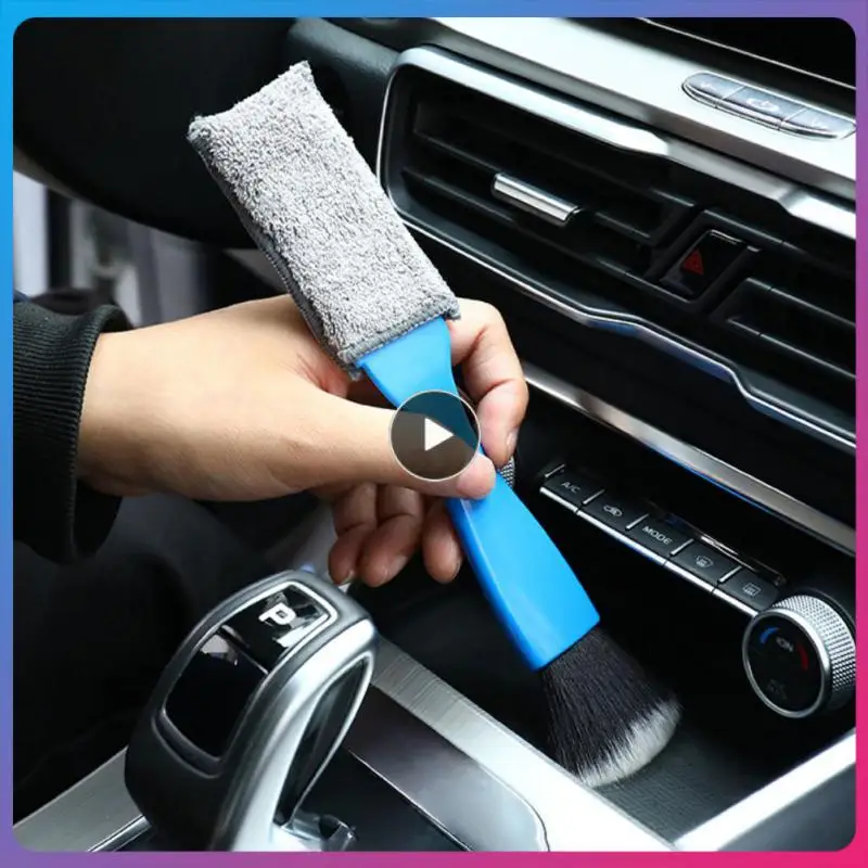 

Soft Car Gap Dust Removal Brush Portable Car Interior Cleaning Brush Car Wheel Wash Cleaning Multifunctional