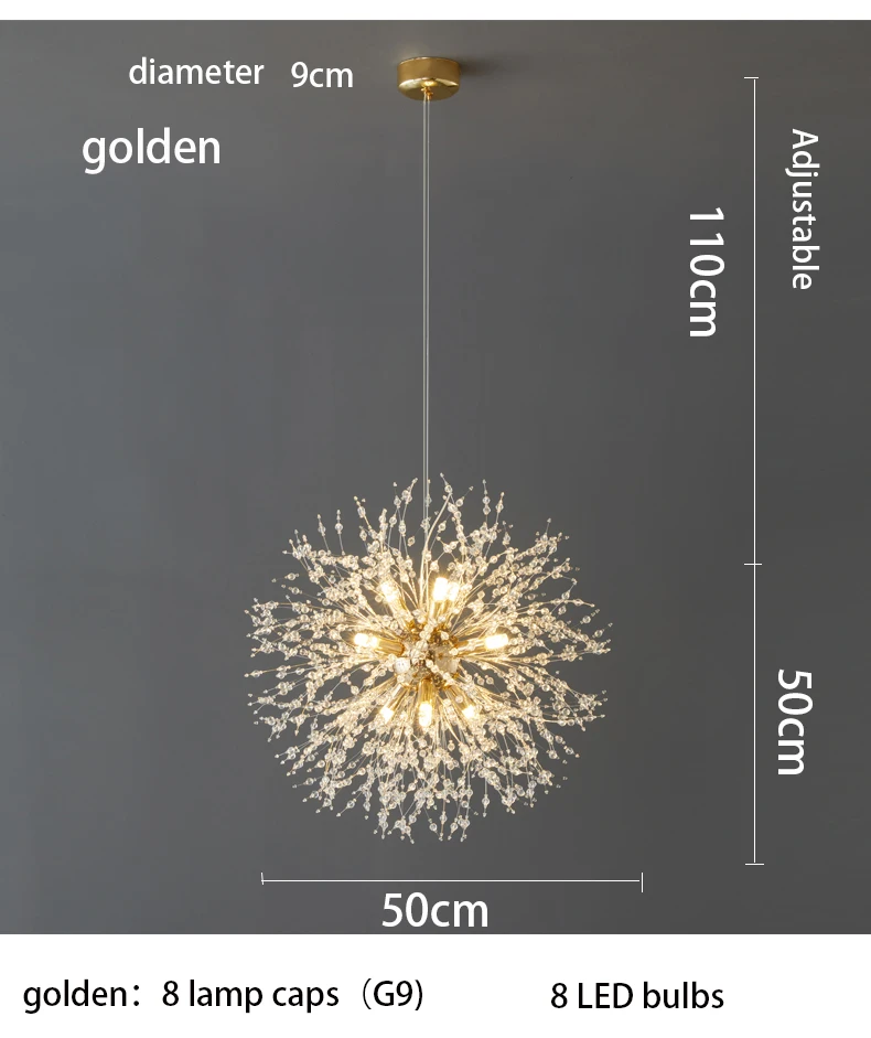 

Люстра WHGL i ght Sky Star Fireball со светодиодами, золотая
