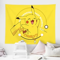 pok%c3%a9mon bedside layout background cloth ins hanging cloth pikachu wall cloth tapestry layout room fabric painting decorations