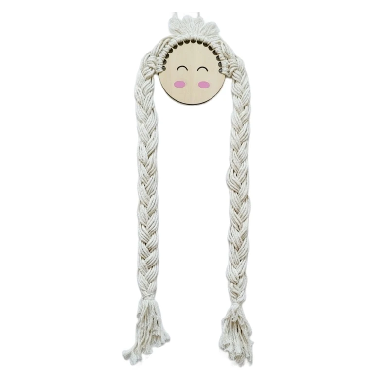 

Hair Bows Holder Girls Clips Organizer Hairpins Smiling Face Hanger for Storage BX0D