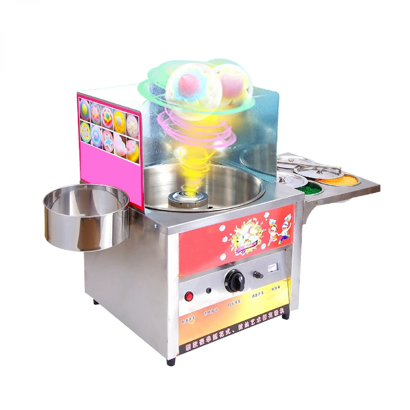 Commercial Fancy Gas Cotton Candy Maker Stainless Steel DIY Snack Sweet Candy Sugar Floss Flower Fancy Marshmallow Machine