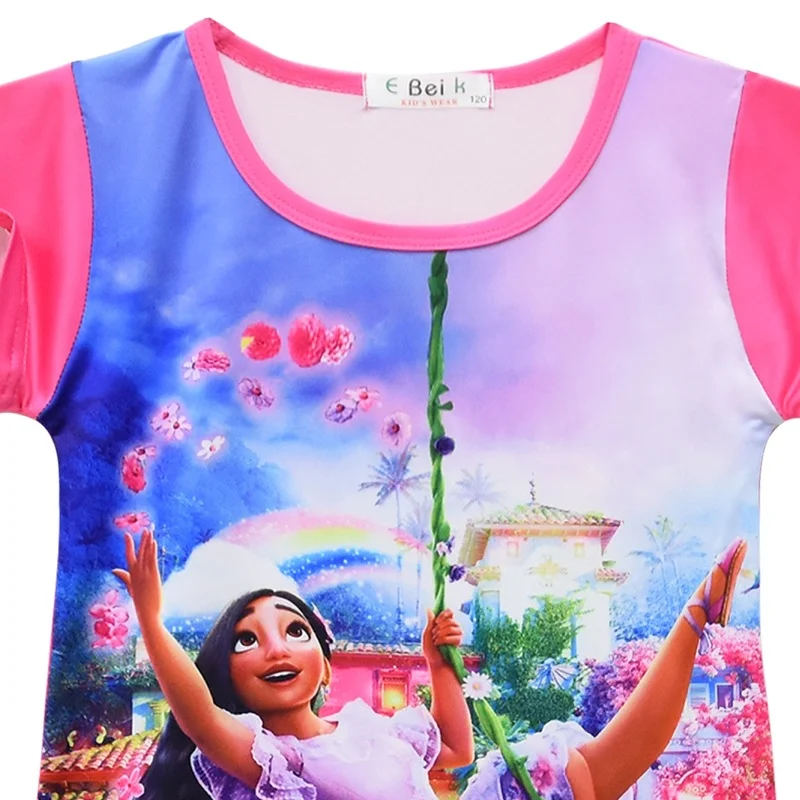 Детские платья для девочек с героями мультфильмов летнее платье изображением
