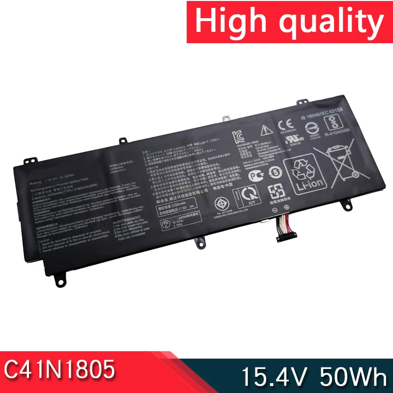 НОВЫЙ C41N1805 15 4 В 50 Втч аккумулятор для ноутбука ASUS ROG Zephyrus S GX531 GX531GX GX531GM GX531GS 0B200-