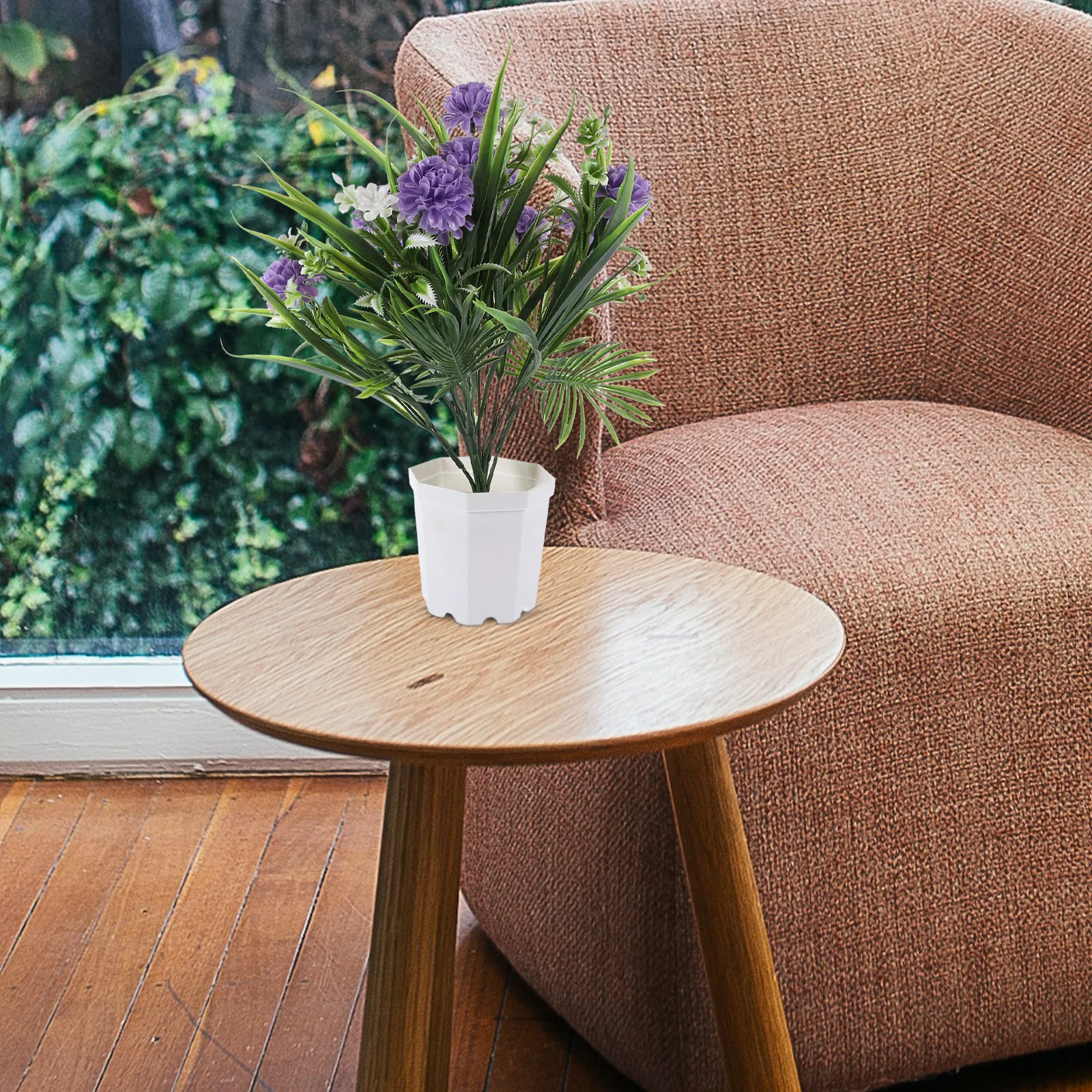 

Fake Potted Flower Bonsai Desktop Artificial Flower Decor Artificial Plants in Pot Faux Flower in Pot