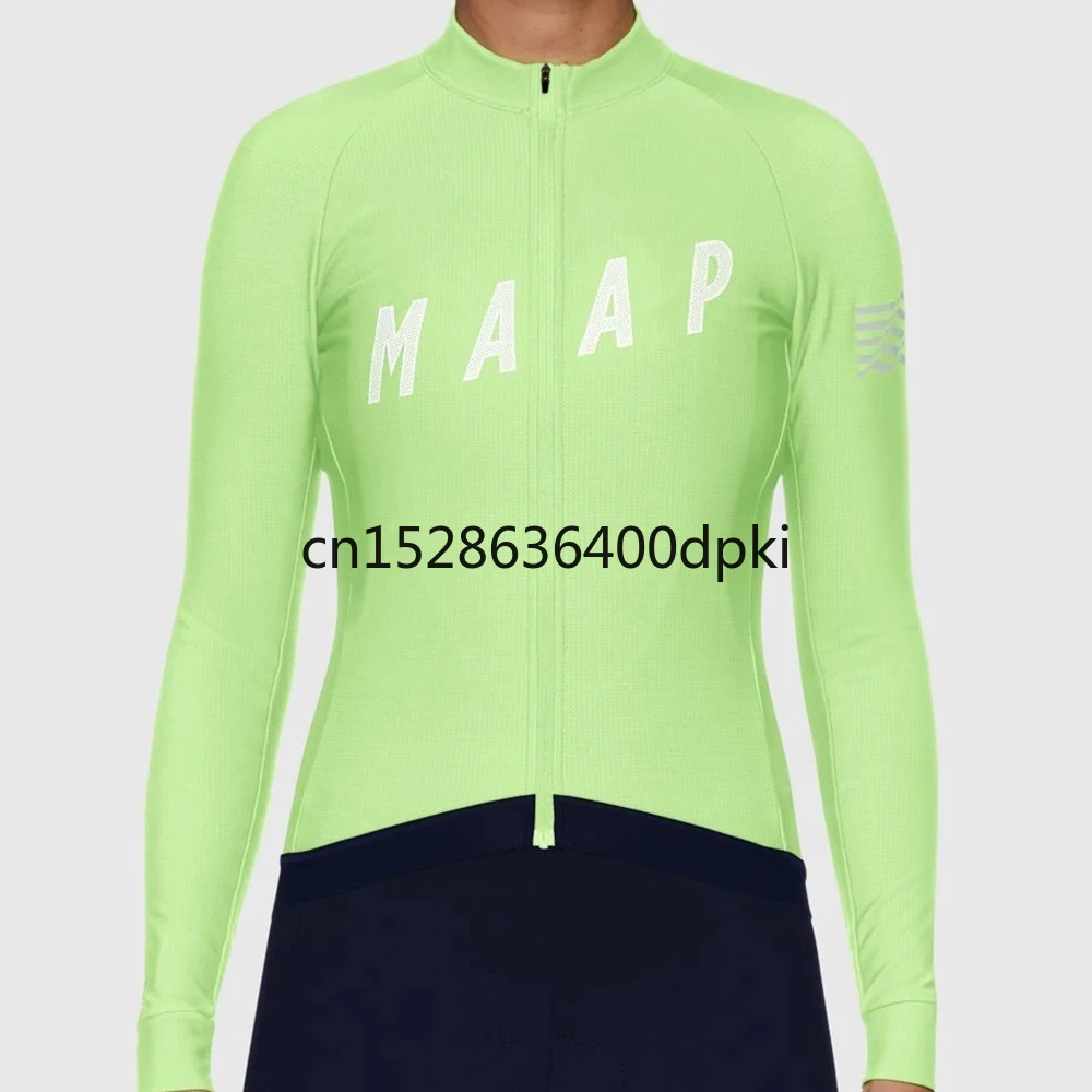 

Женские велосипедные Джерси Maap, весенне-осенняя велосипедная одежда с длинным рукавом, одежда для горных велосипедов, велосипедные топы, Ма...