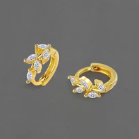 fine small gold hoop earrings for women 2022 trend huggie sleeper earring original designer zircon fashion luxury jewelry making