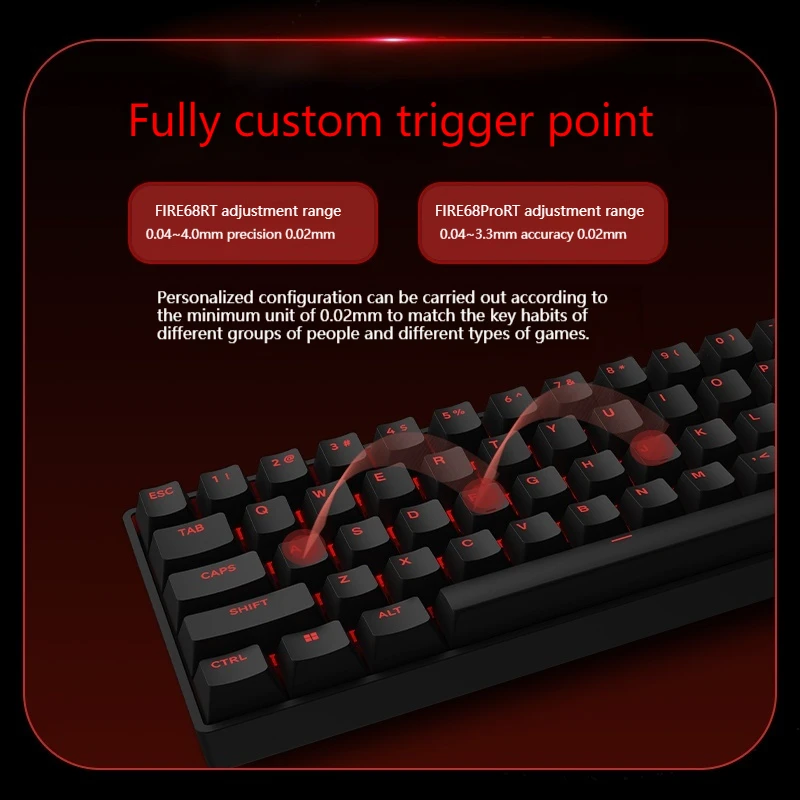 Новинка 2024 68 клавиш Madcatz Fire68/Fire68 ультрамагнитные Магнитные шторы низкая задержка