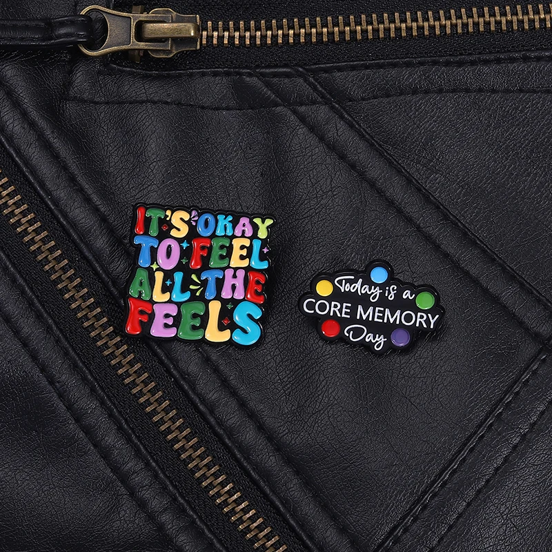 Это добро пожаловать на ощупь эмалированная булавка сердечник день памяти