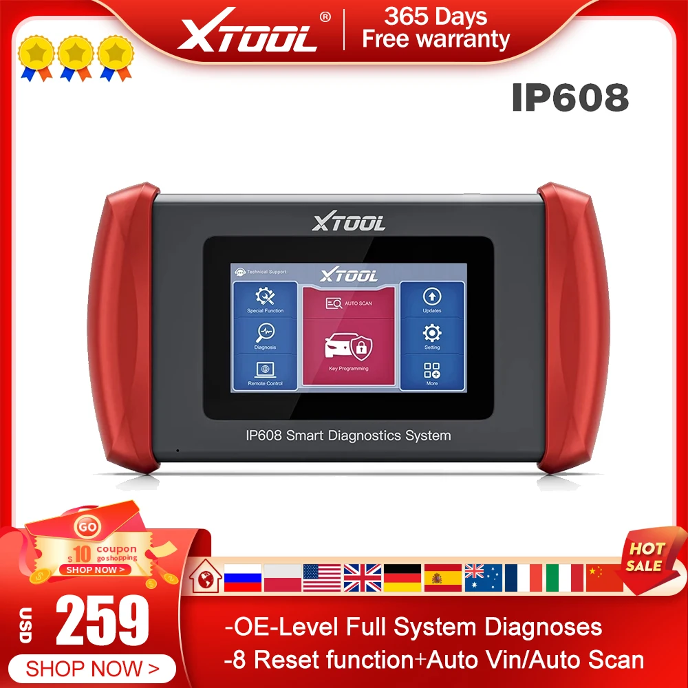

Сканер диагностический XTOOL InPlus IP608 OE-level для всех систем