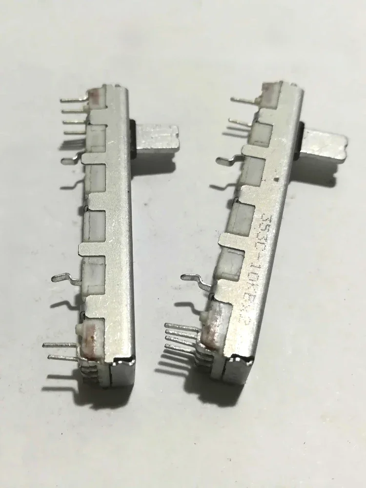 Потенциометр скольжения ход 10 КБх2 30 мм с рычагом 8 для Yamaha CLP-950