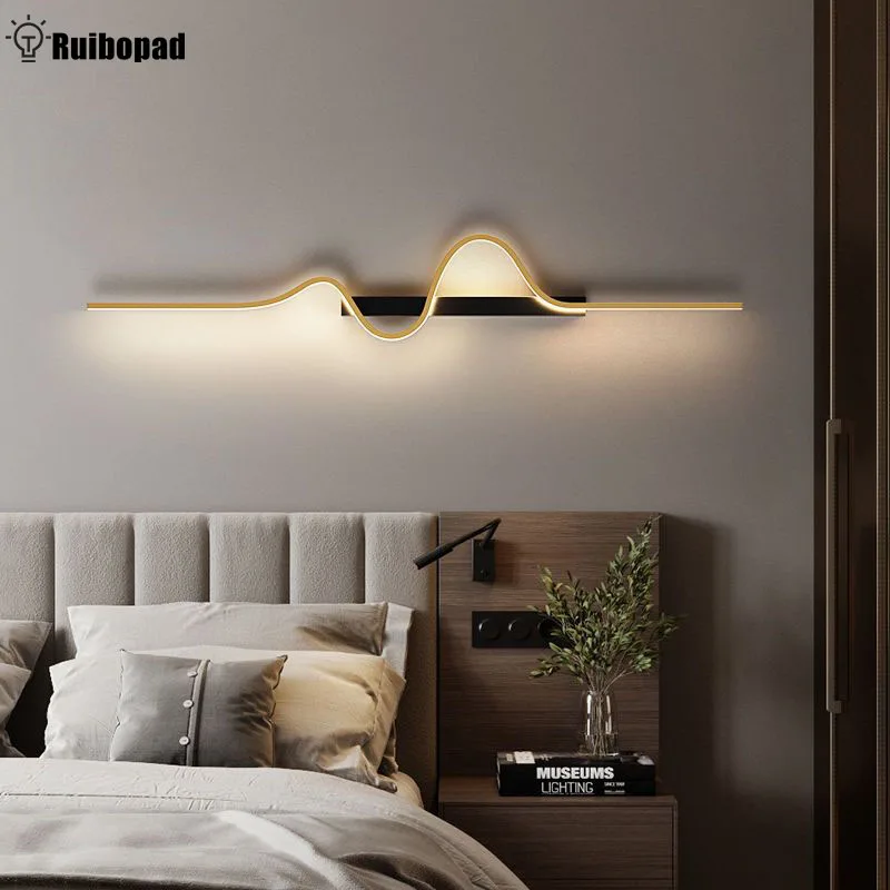 Bedroom Led Wall Lamps For Living Room Stairs Office Loft Nordic Interior Wall Light Fixture Sconces Night Lamp Home Decoration