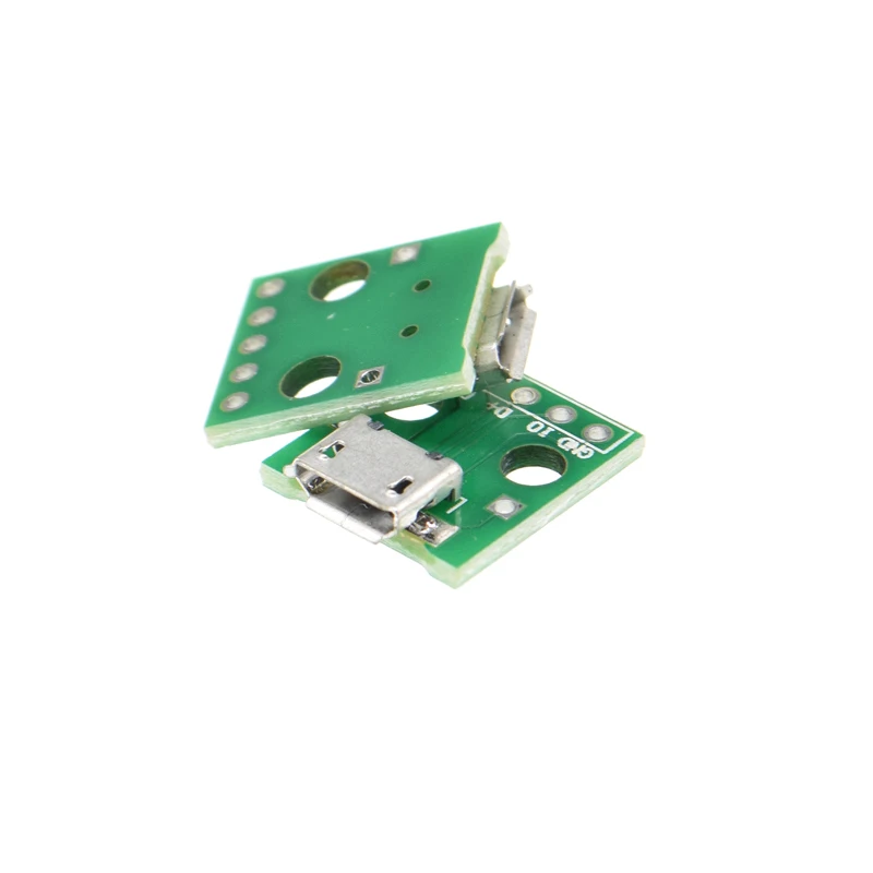 

10pcs MICRO USB TO Dip Adapter 5PIN SOCKET CONNECTOR PCB Converter Gold Plated Copper Connector Butt Plug Banana Plug