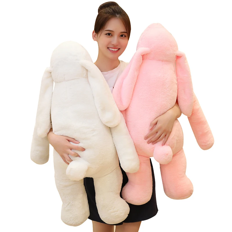 

90/120cm Giant Silly Cute Stuffed Rabbit Plush Soft Toys plushie Bunny Kids Sleep Pillow Doll Creative Birthday Gifts For Girls