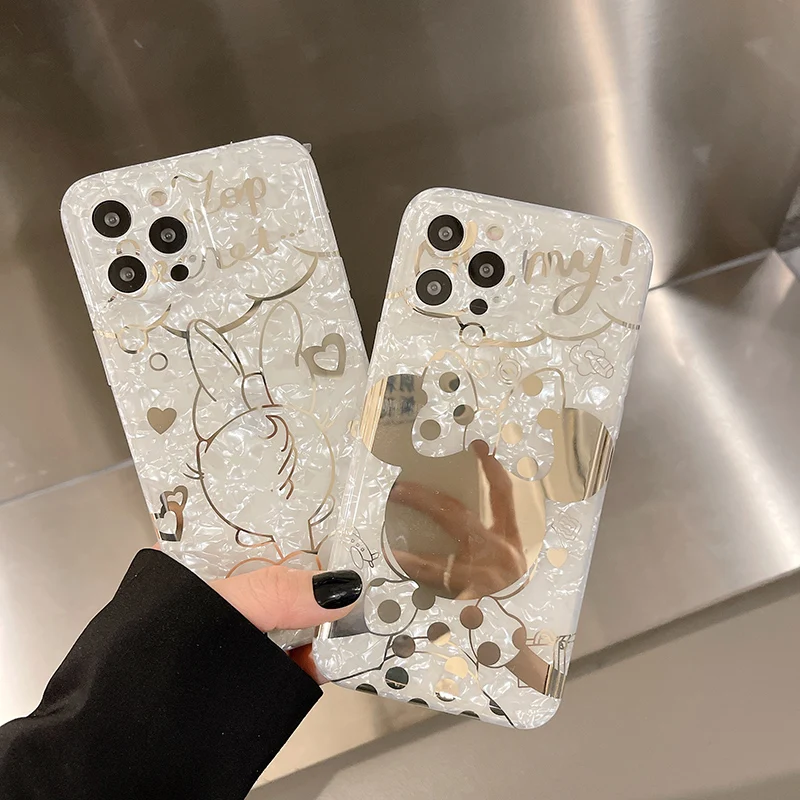 

Disney Minnie Daisy Cartoon Phone Case For iPhone 13 12 11 Pro Max X XR XS Max 7 8 Plus SE Silicone TPU Funda Capa