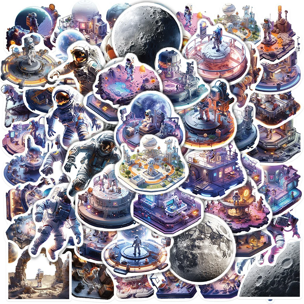 

10/50Pcs мультяшный космонавт пространства различные стикеры пакет для детей путешествия багажа ноутбука шлема украшения граффити отличительные знаки