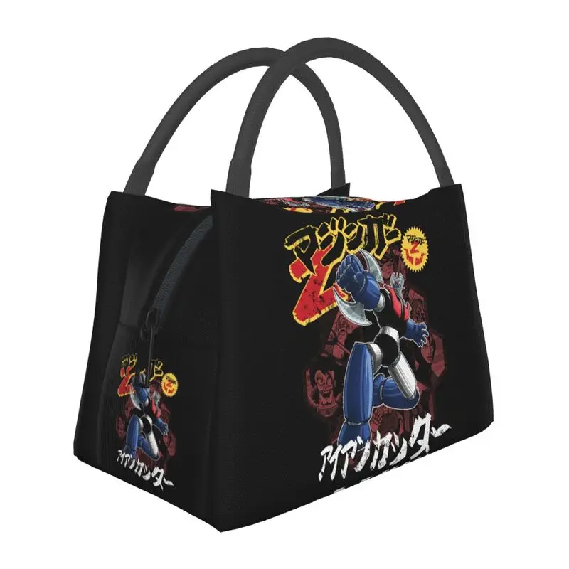 

Термоизолированная сумка для обеда Mazinger Z Mecha Robot, мультяшная Портативная сумка для обеда 80 дюймов для работы, путешествий, многофункциональная коробка для еды