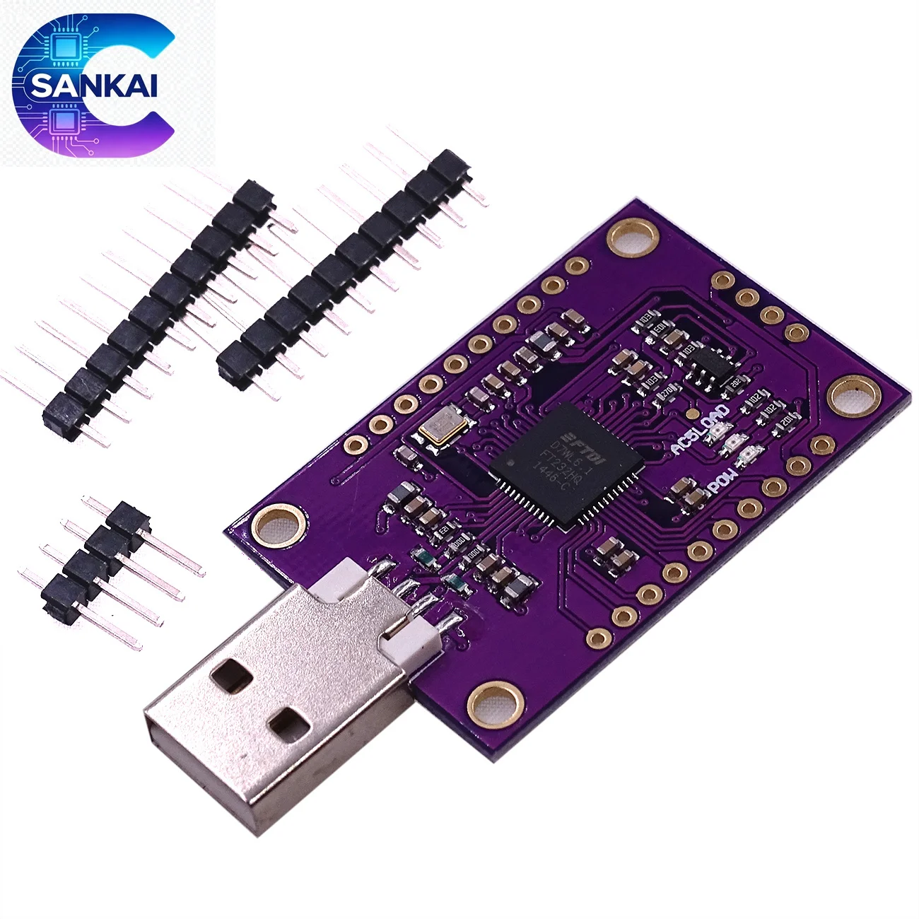 Многопротокольный USB-модуль CJMCU FT232H, JTAGUARTSPII2CFIFO (art.: 3920dcfc7653d) - 3920dcfc7653d
