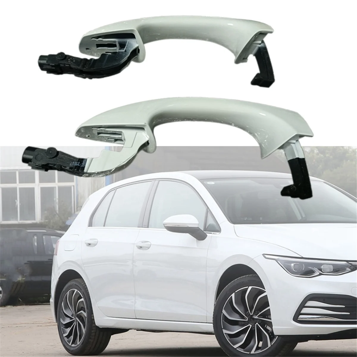 2 шт. передние левые и правые наружные дверные ручки Kessy 5G0837205Q 5G0837206Q для гольфа