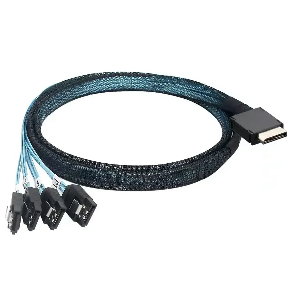 Сверхбыстрый OCuLink PCI-Express SAS SFF-8611 4i до 4 SATA Соединительный серверный кабель